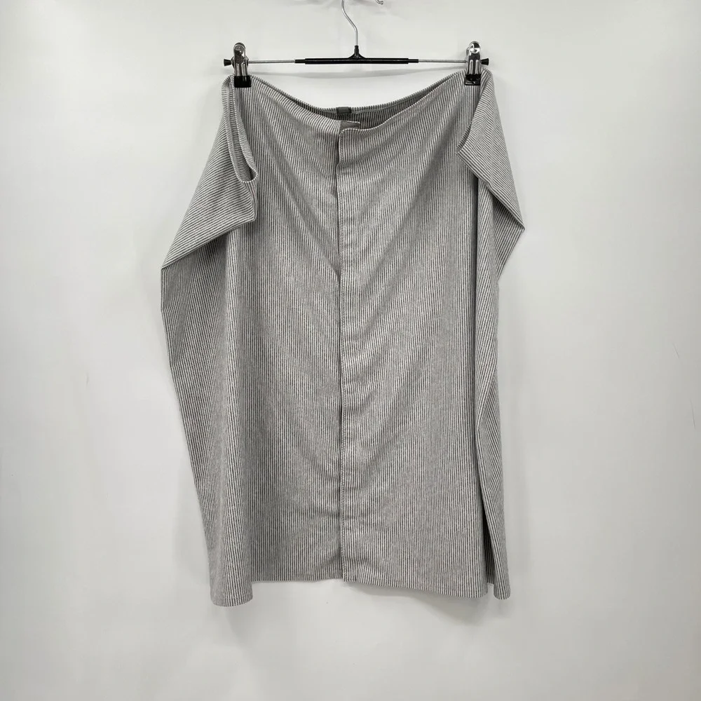 lululemon vinyasa scarf light gray white stripe‎ versatile OS